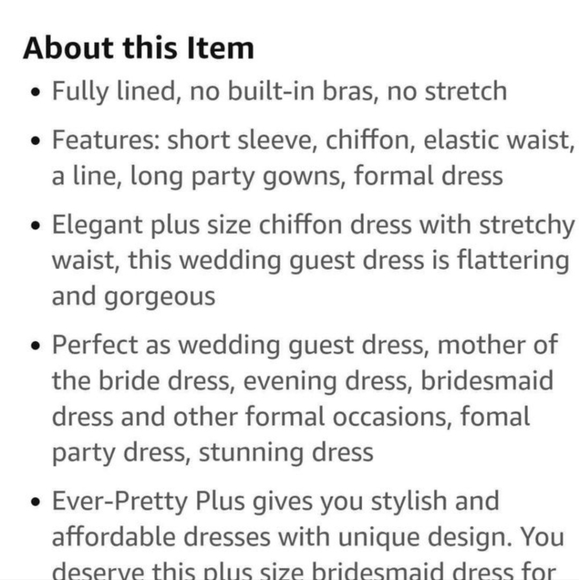 Brand New* Ever Pretty Plus Women's Formal Dress - Picture 6 of 7